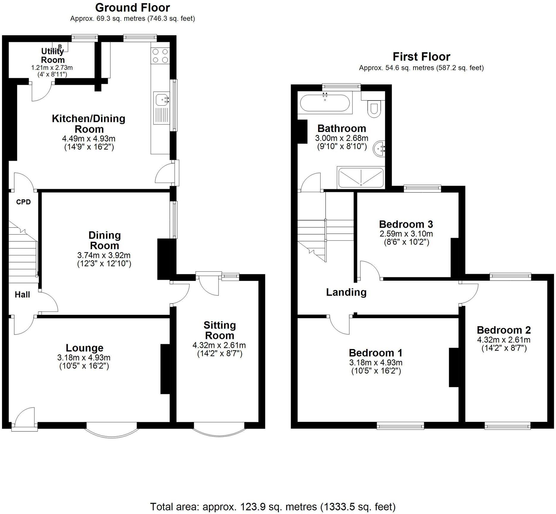Hartford Road, Davenham, CW9 floorplan