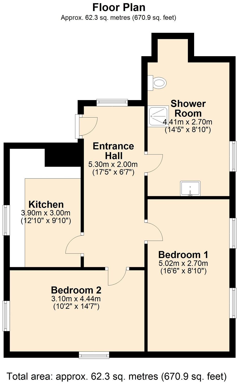 Saunders Street, Southport, PR9 floorplan