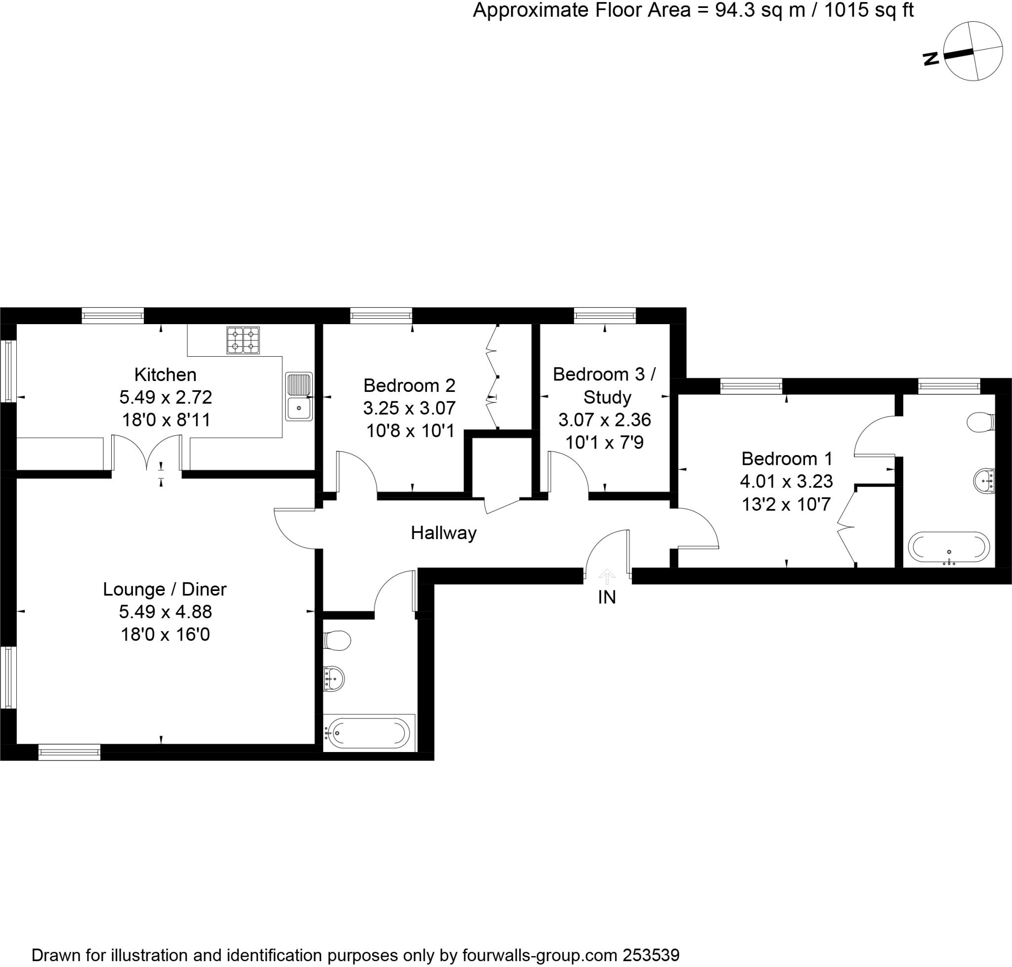 Donnington Elms, Oxford Road, Donnington, Newbury, RG14 floorplan