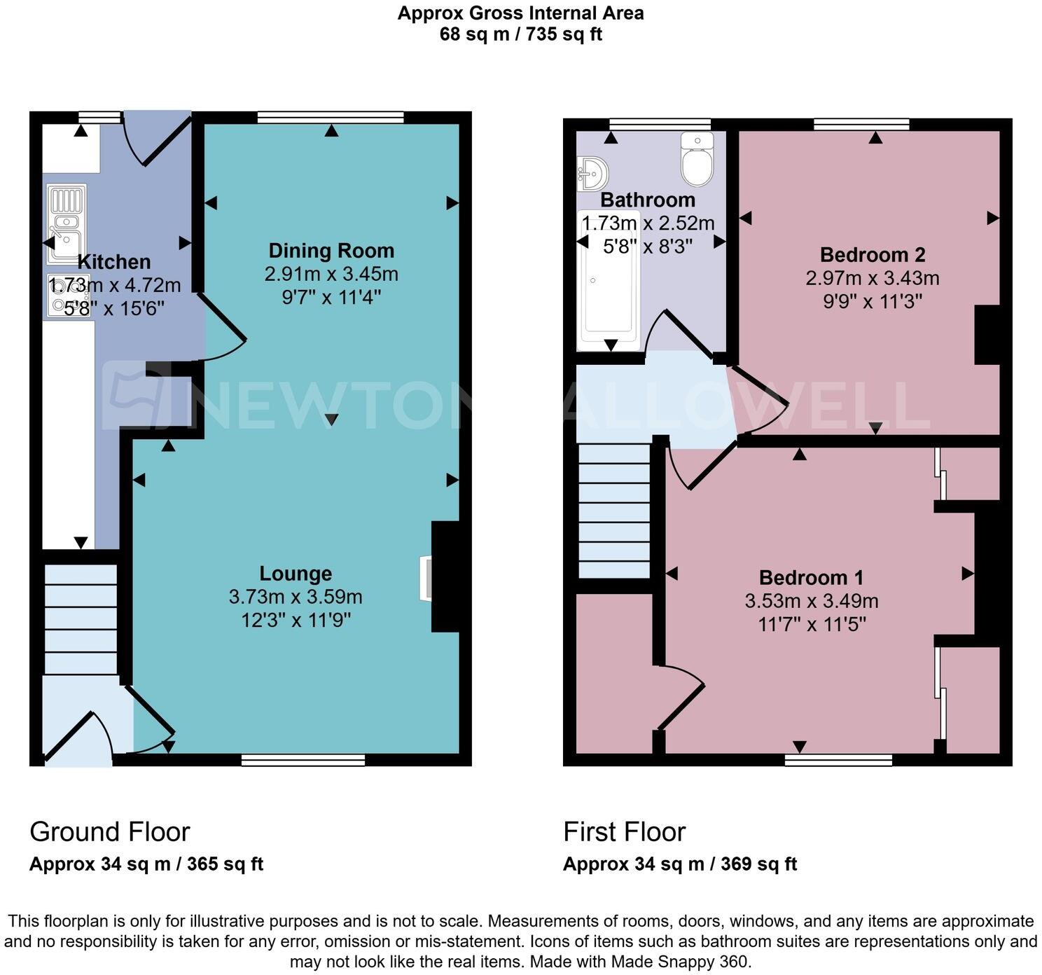 Berrisford Street, Coalville, LE67 floorplan
