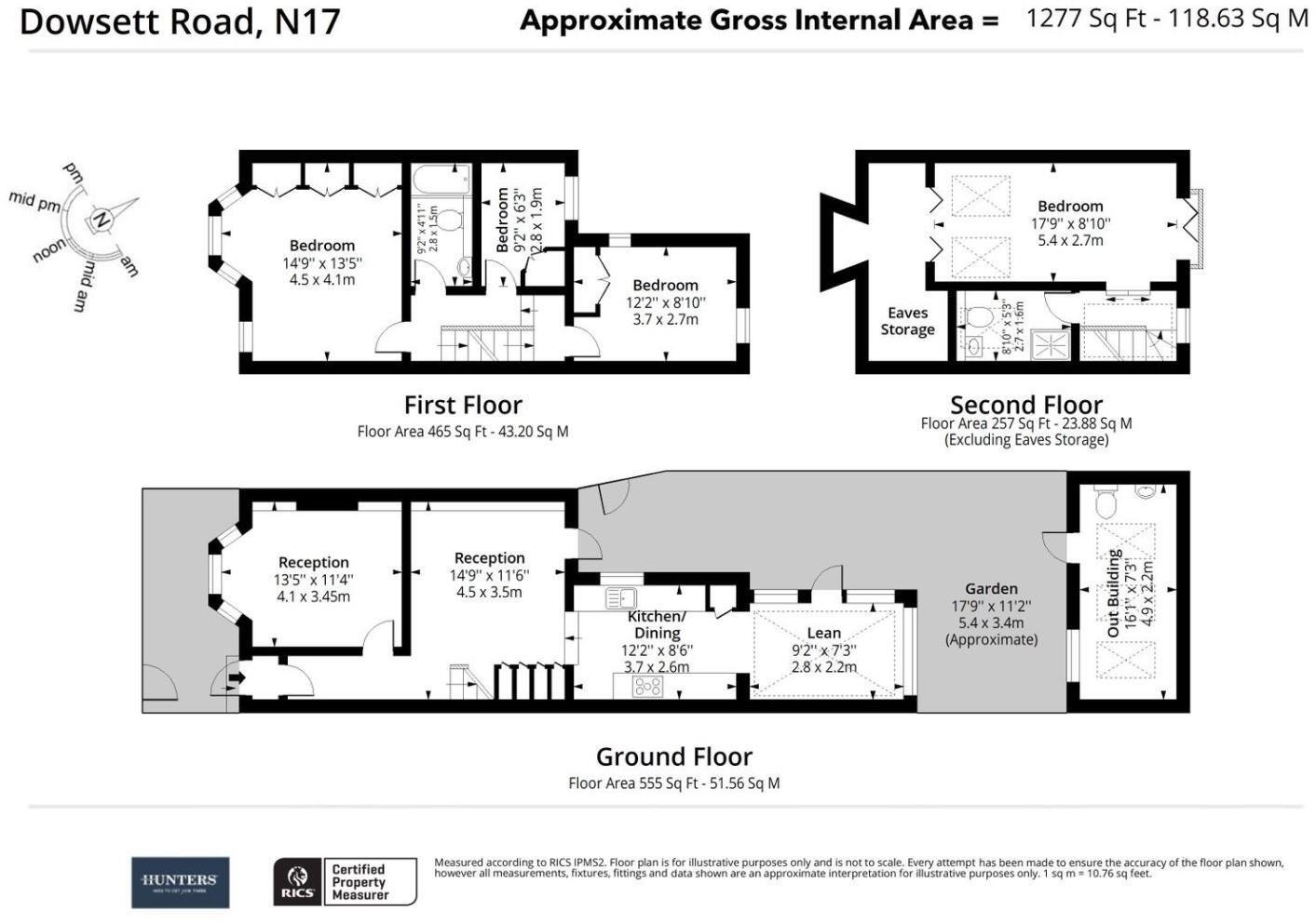 Dowsett Road, London, N17 floorplan