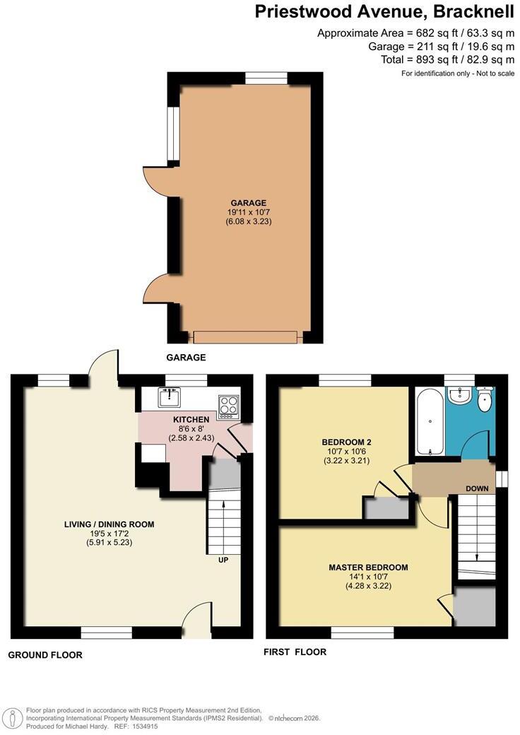 Priestwood Avenue, Bracknell, Berkshire, RG42 1UG floorplan