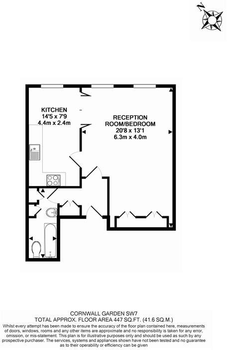 CORNWALL GARDENS, London, SW7 floorplan