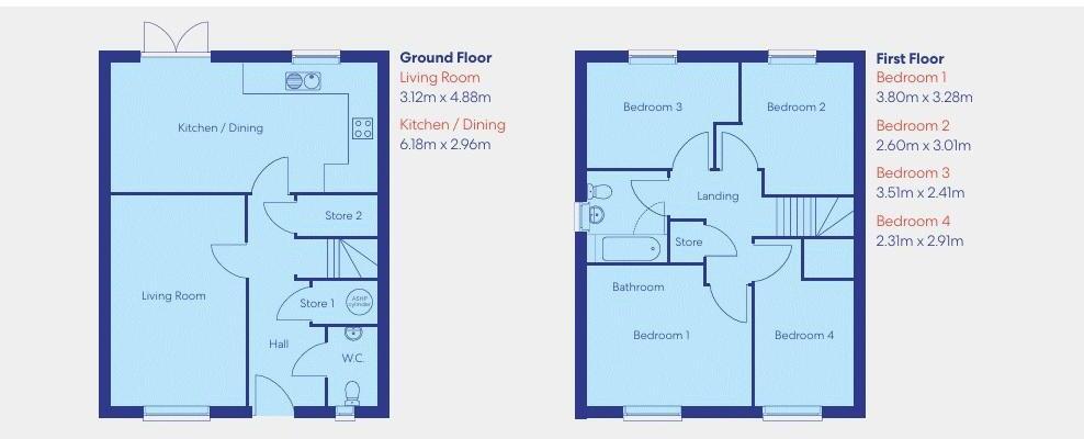 18 Seacroft Moor Avenue, Leeds floorplan