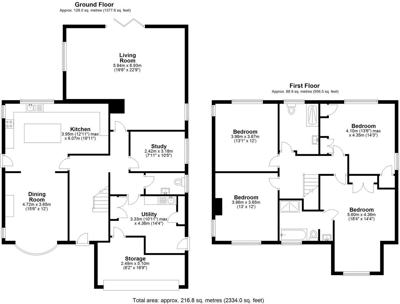 Fulling Mill Lane, Welwyn floorplan