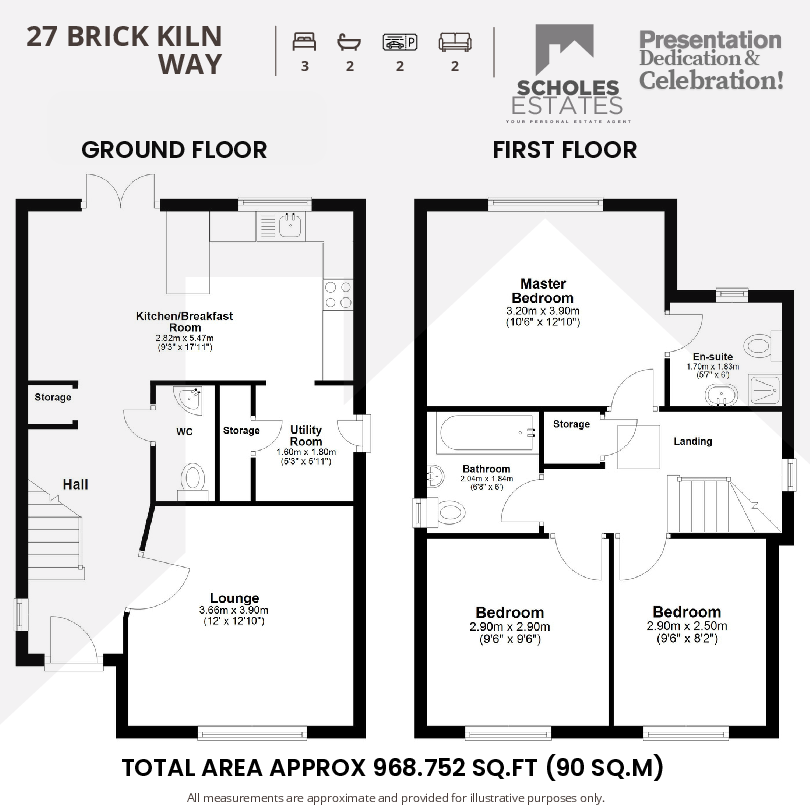 Brick Kiln Way, Tarleton, Lancashire, floorplan