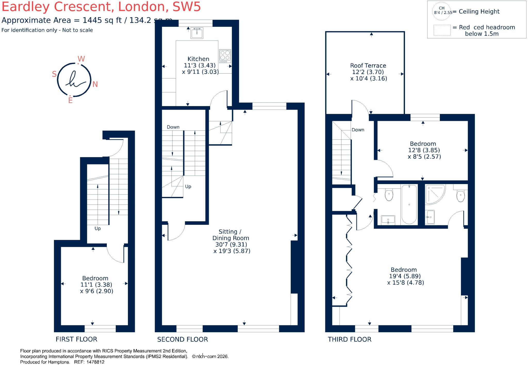 Eardley Crescent London SW5 floorplan