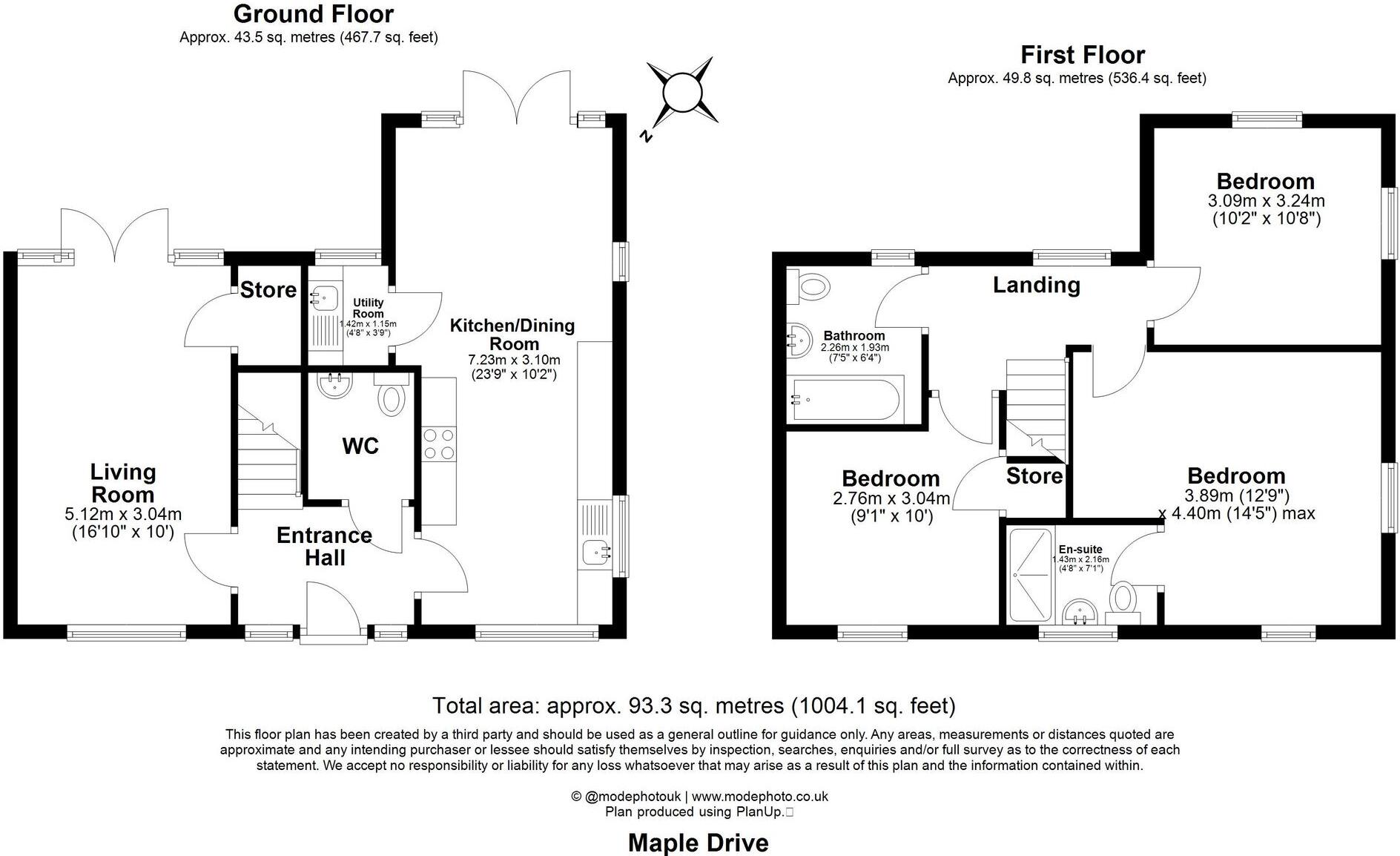 Maple Drive, Fobbing, SS17 floorplan
