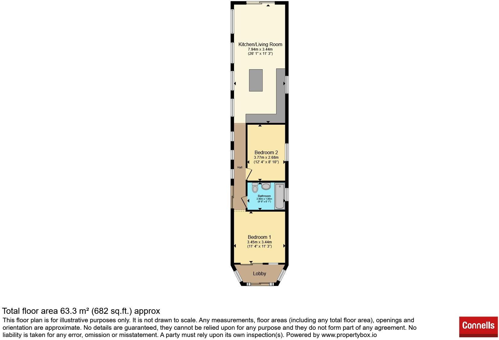 Maran Houseboat, St. Osyth, Clacton-On-Sea floorplan
