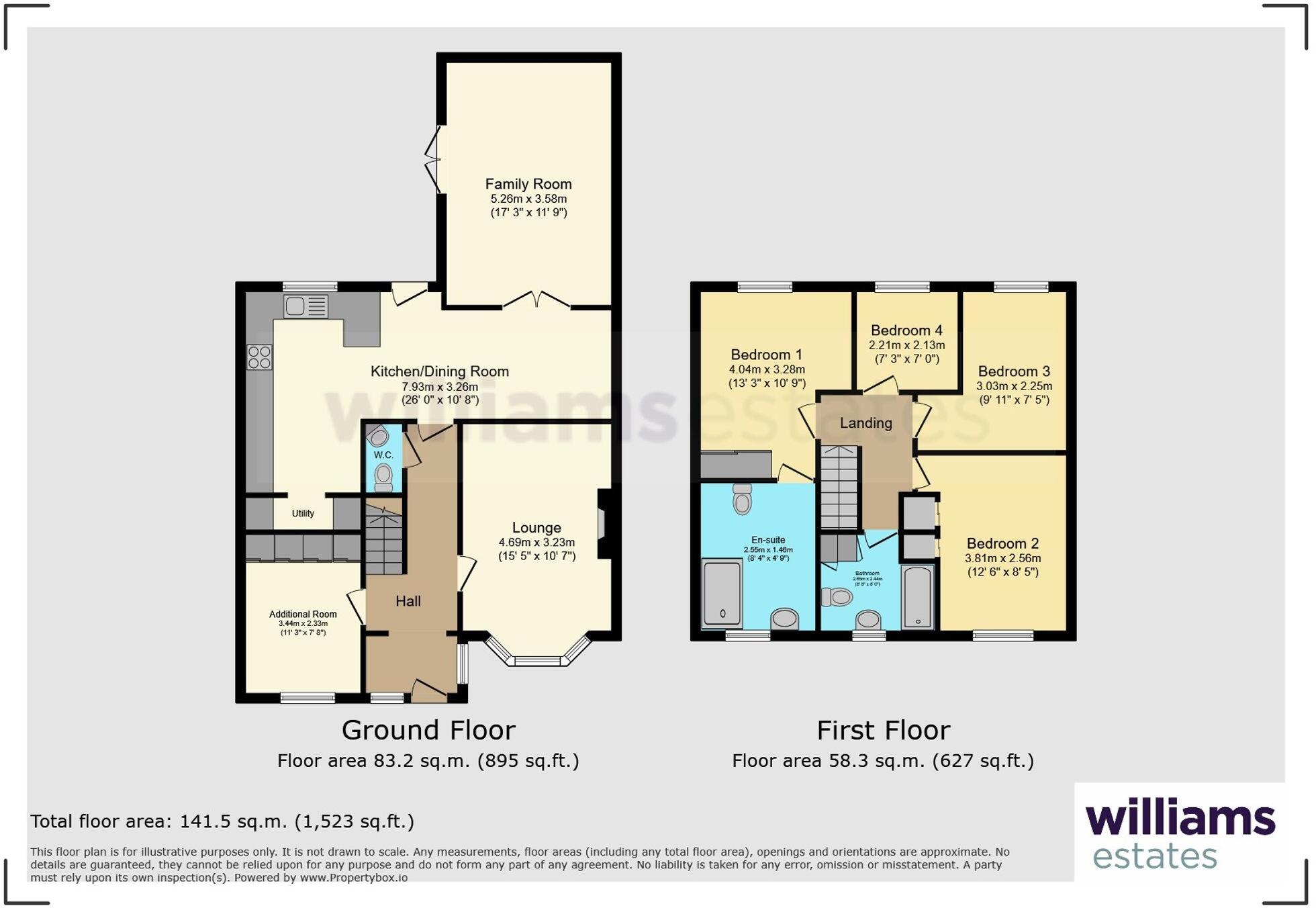 Lon Hafren, Rhyl, LL18 floorplan
