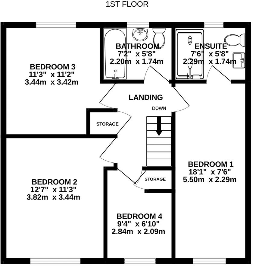 24, Harcroft Avenue, Douglas floorplan