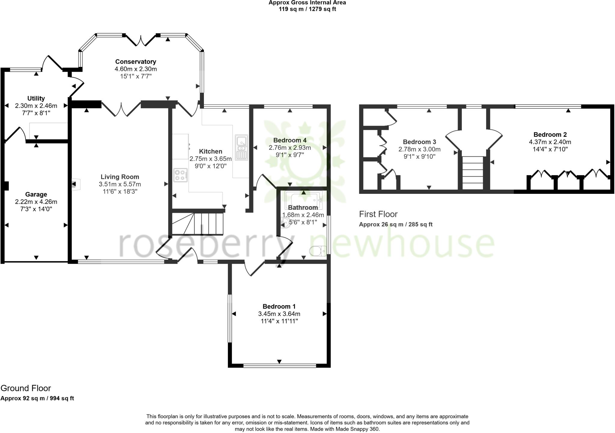 Rothesay Grove, Nunthorpe, Middlesbrough floorplan