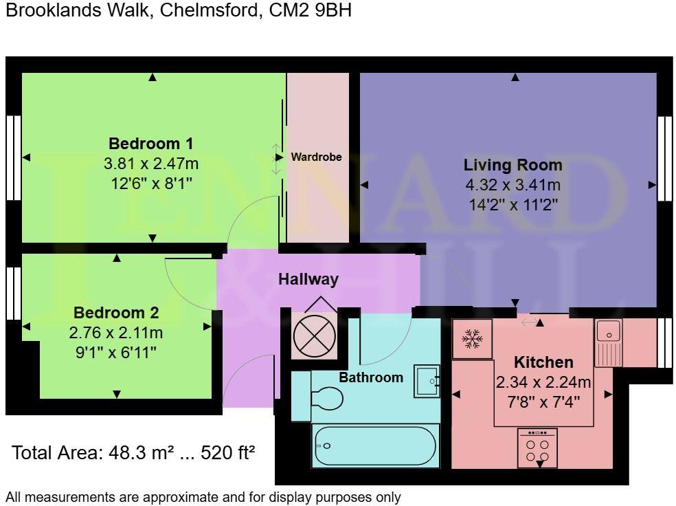 Brooklands Walk, Chelmsford, CM2 9BH floorplan