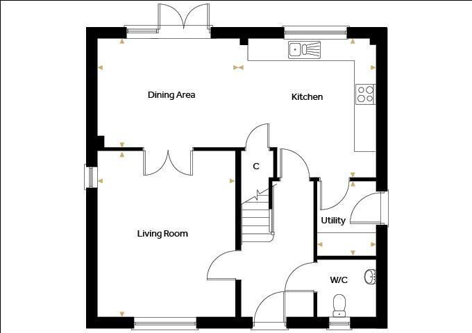 25, Hemingway Rise, Vanguard Crescent, Martlesham Heath, Ipswich,
Suffolk, 
IP5 4BE floorplan