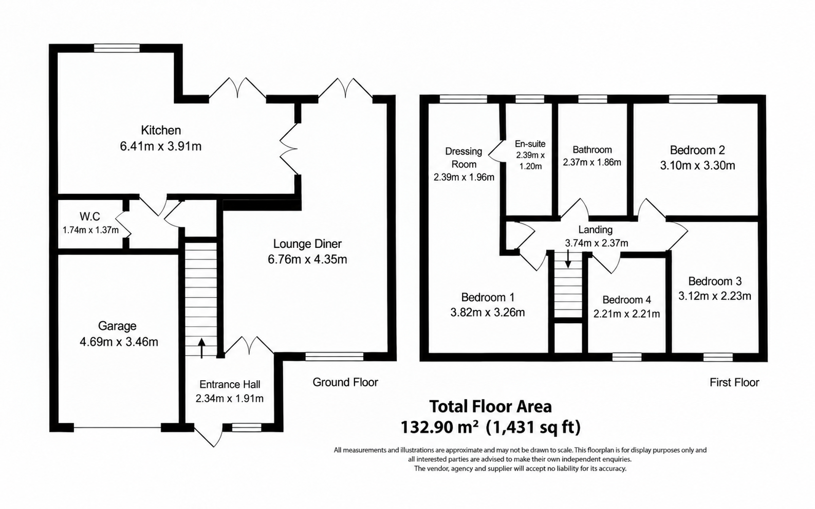Oriel Drive, Syston, Leicester, LE7 2AR floorplan