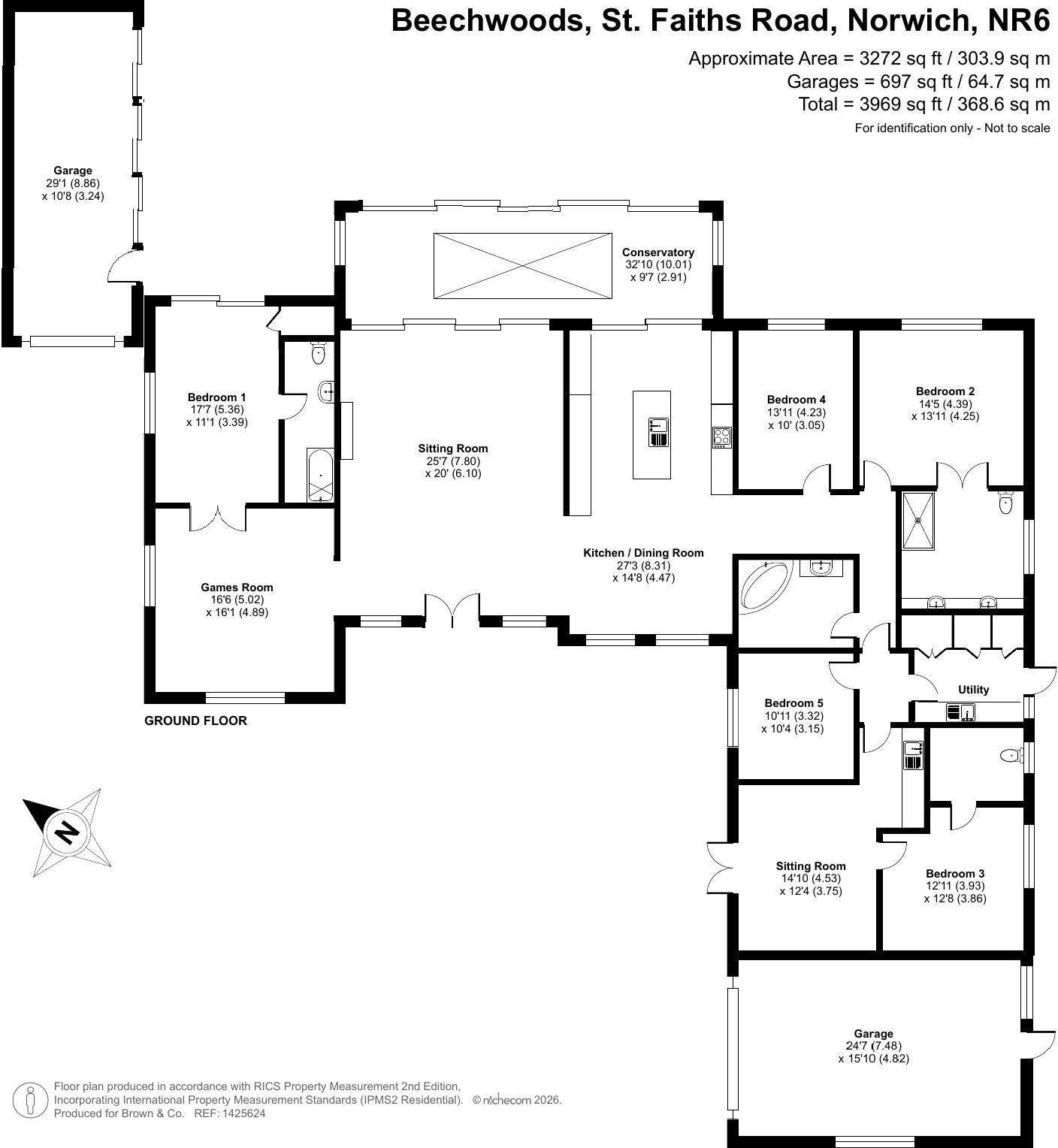 3, Beechwoods, St Faiths Road, Old Catton, NR6 floorplan