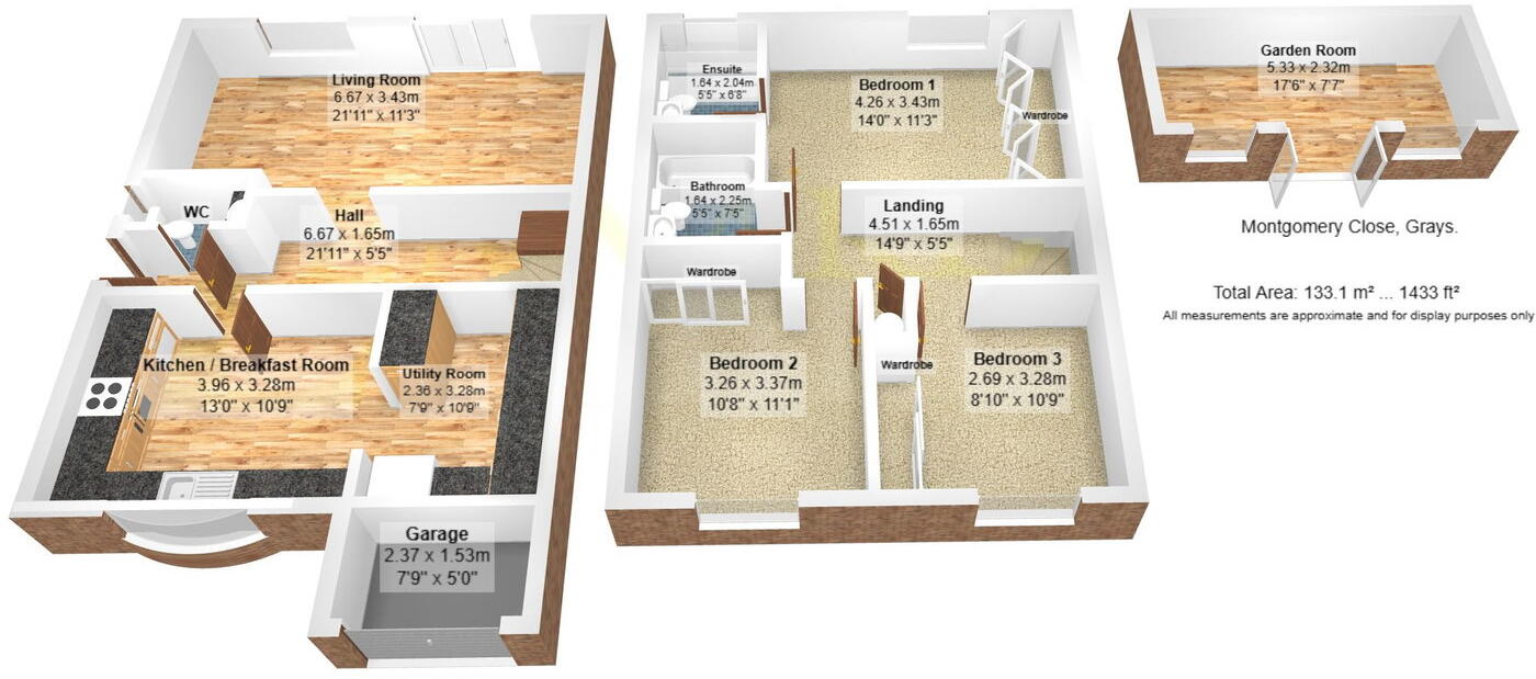 Montgomery Close, Grays, RM16 2ER floorplan