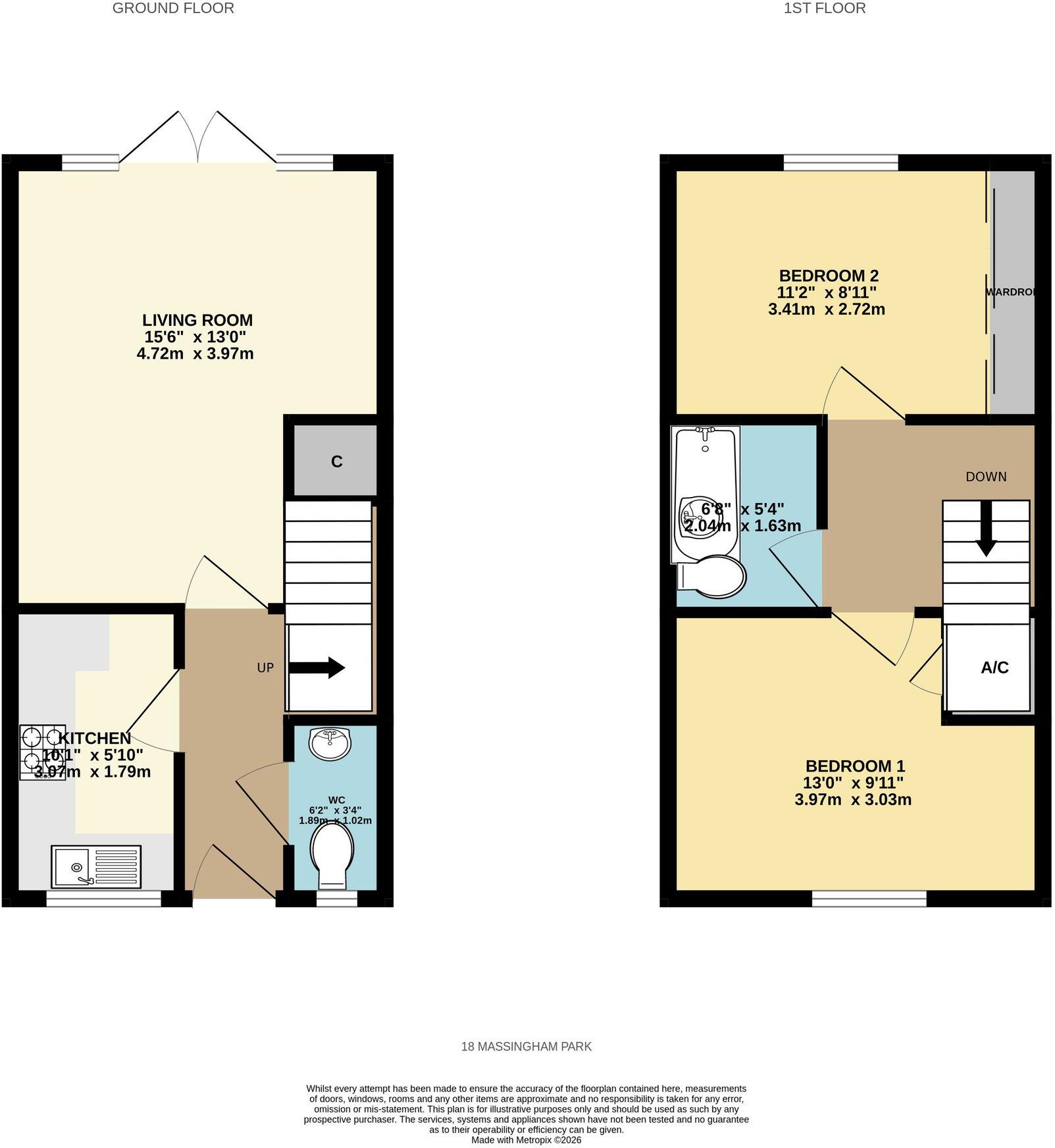 Massingham Park, Taunton, TA2 floorplan