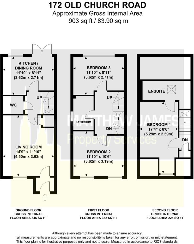 Old Church Road, Coventry * BASED OVER THREE FLOORS * floorplan