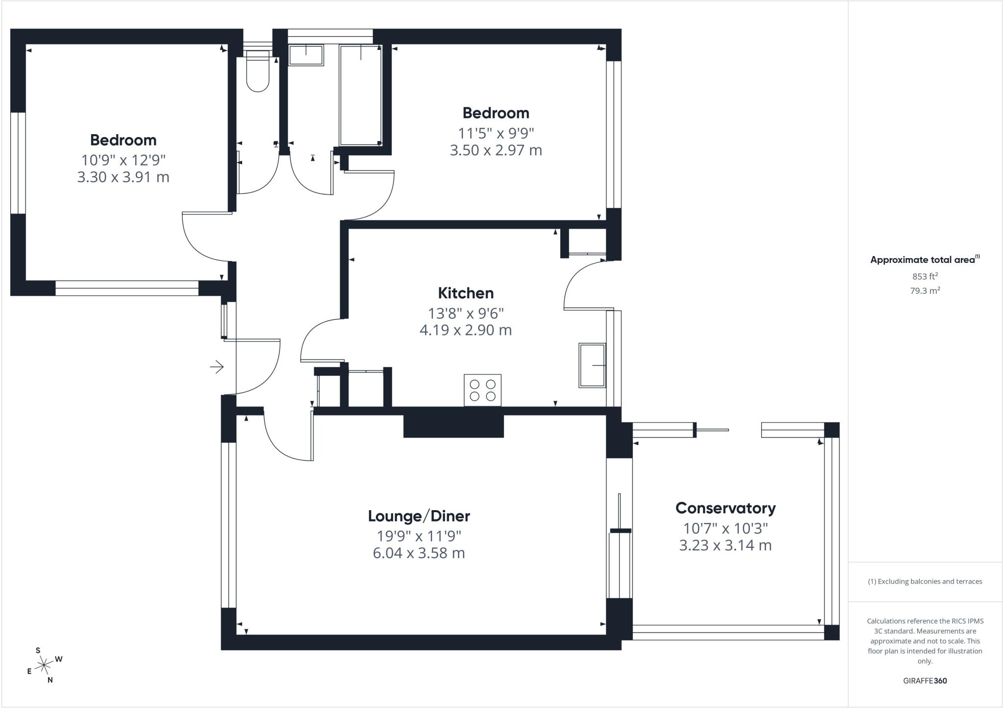 22, Merlin Way, Christchurch, Dorset, BH23 floorplan