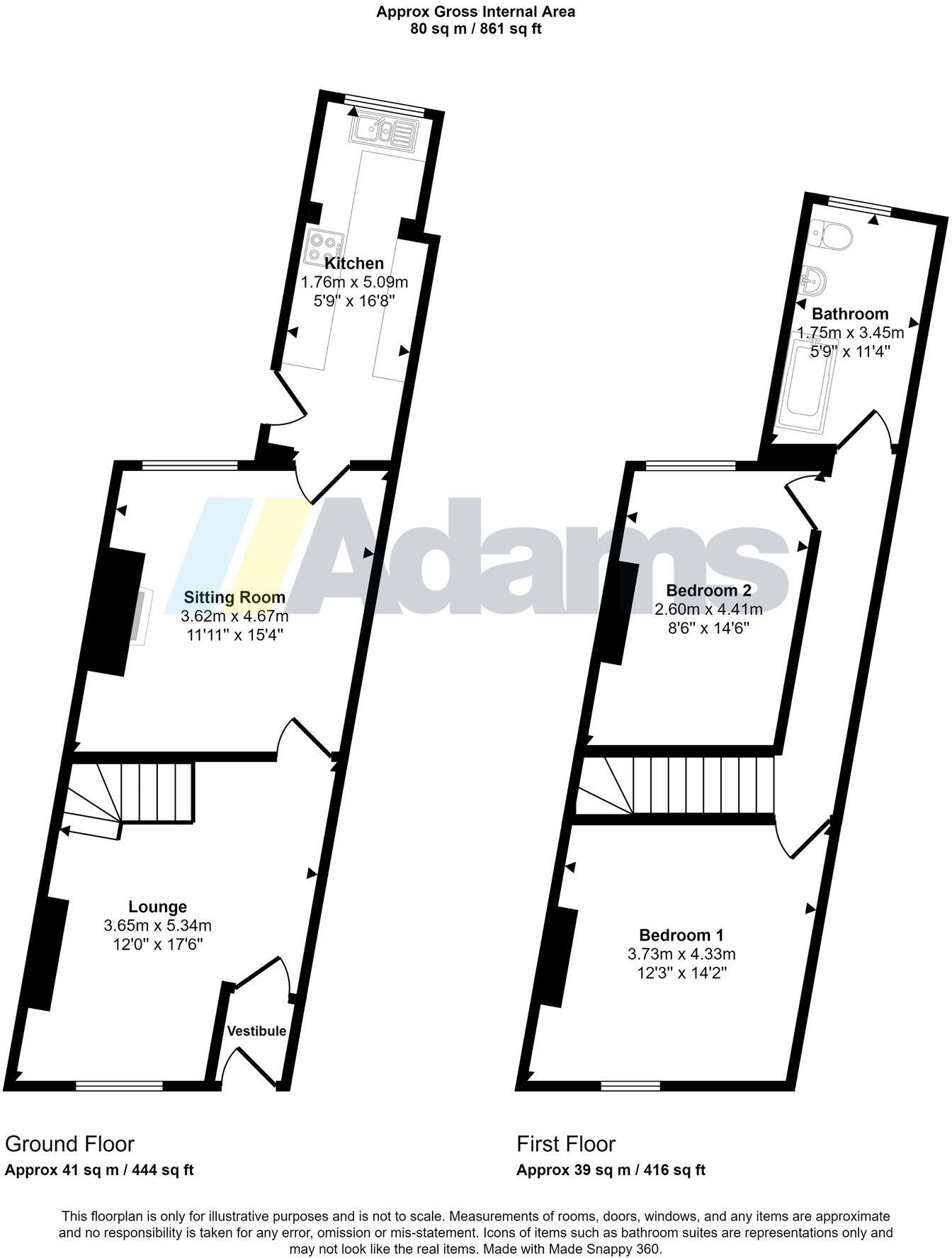 Canterbury Street, WA4 floorplan