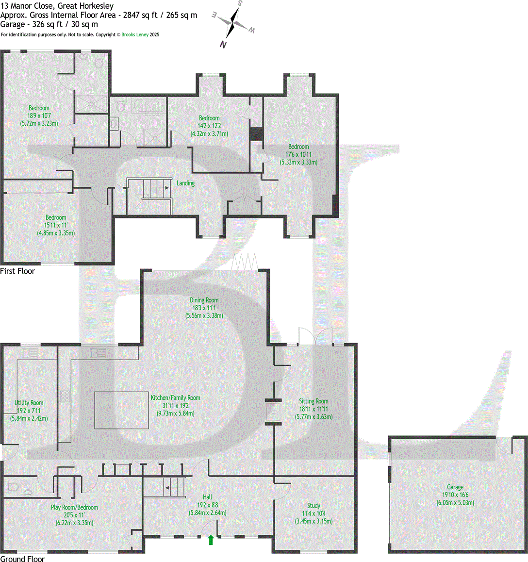 13, Manor Close, Great Horkesley, Colchester, CO6 floorplan