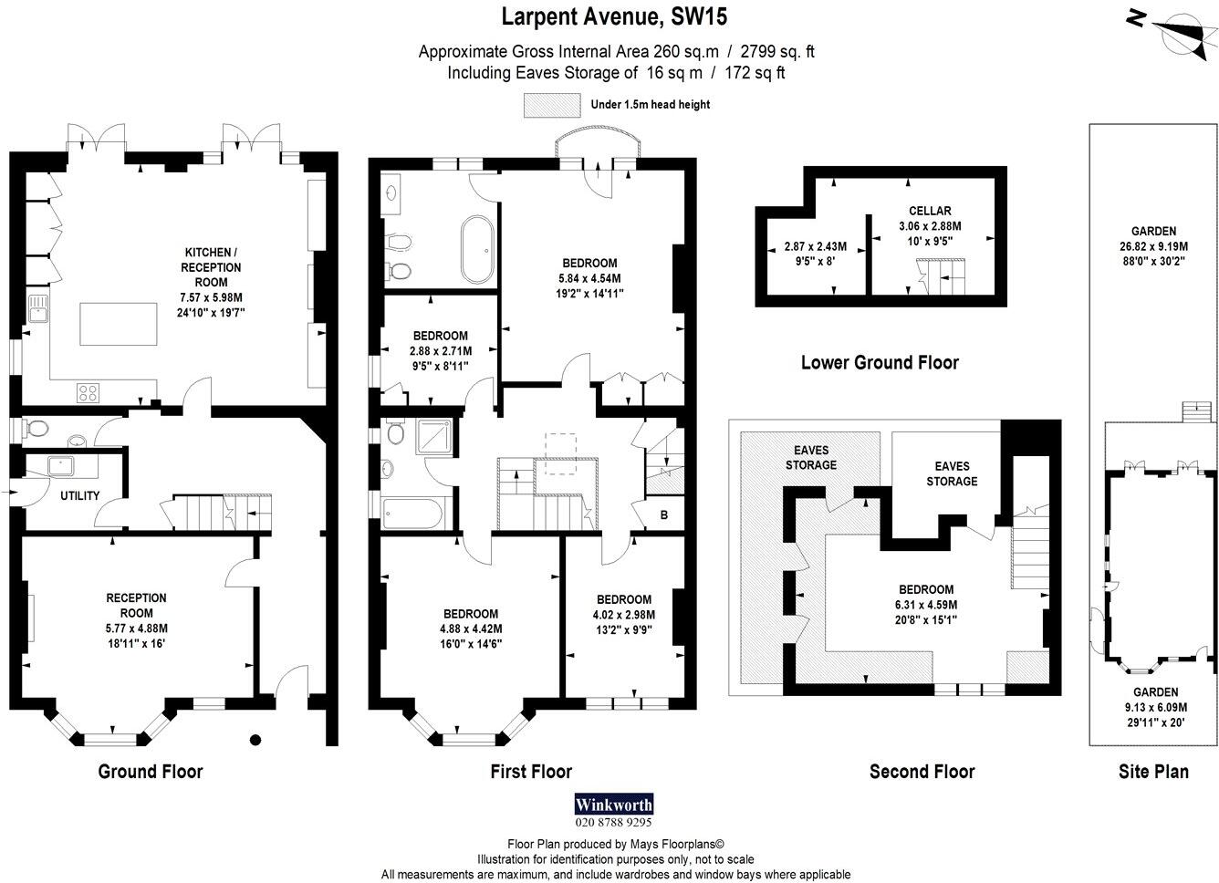 Larpent Avenue, London, SW15 floorplan