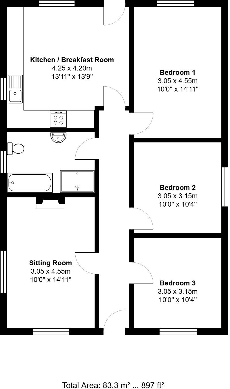 Kenwood Road, Heacham floorplan