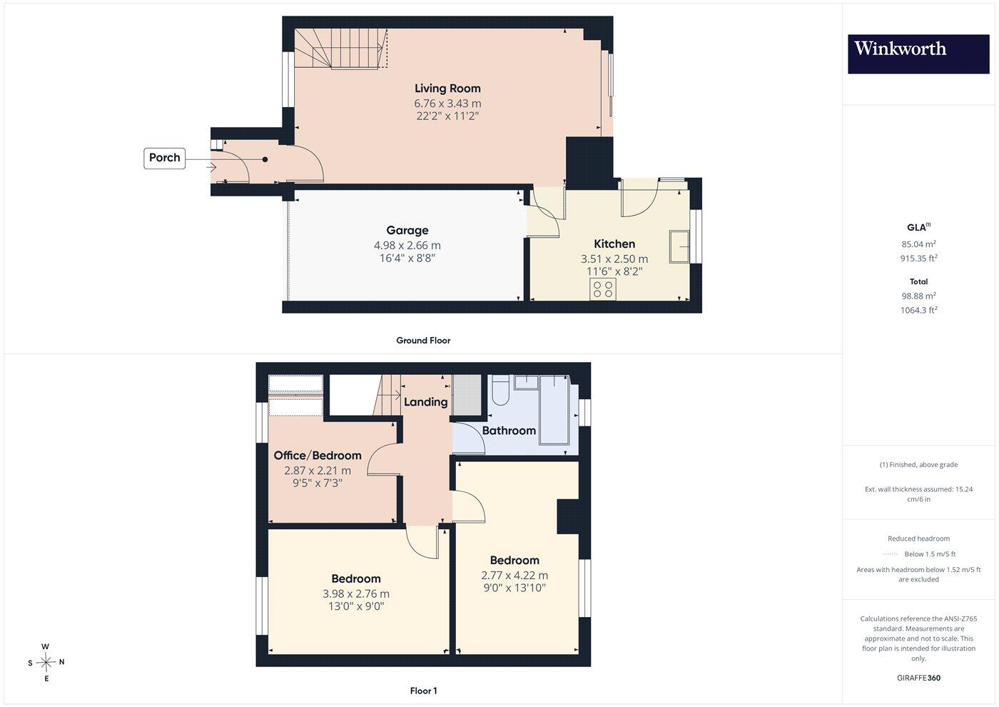 Coalport Way, Tilehurst, Reading, Berkshire, RG30 floorplan