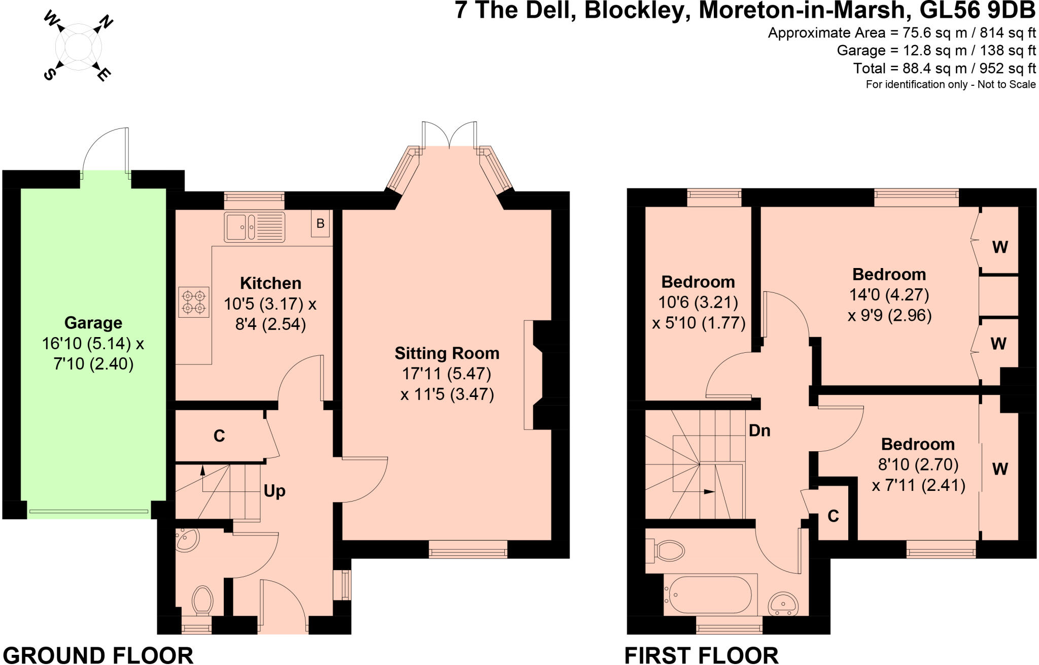 The Dell, Blockley, Moreton-in-Marsh, Gloucestershire, GL56 floorplan