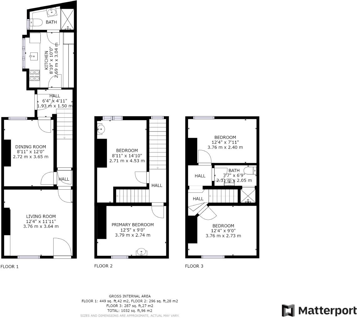 28 Russell Street, Nottingham, NG7 4FL floorplan