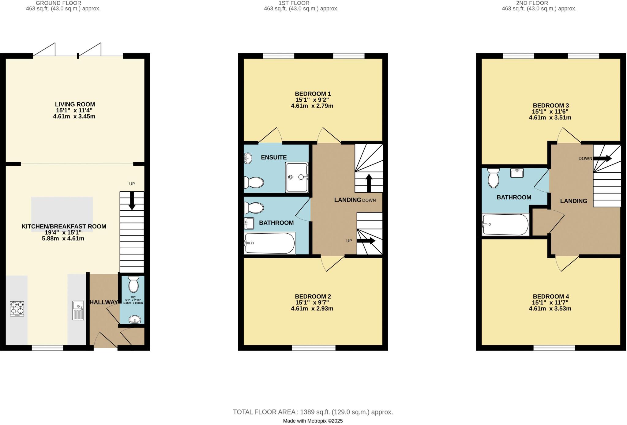 11, Octans Way, Sherford, Plymouth. Stylish Four-Bedroom Townhouse – Modern Living in Highly Desirable Sherford floorplan