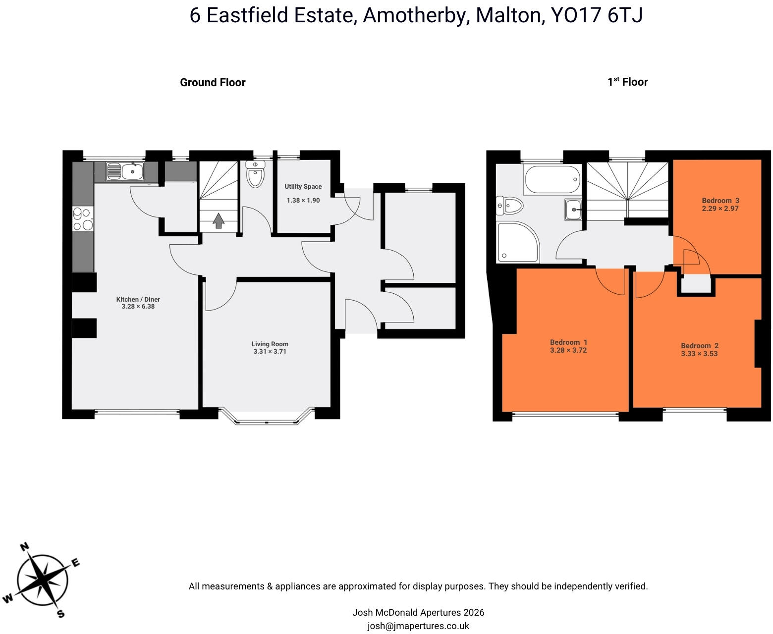 6, Eastfield, Amotherby, Malton, North Yorkshire floorplan