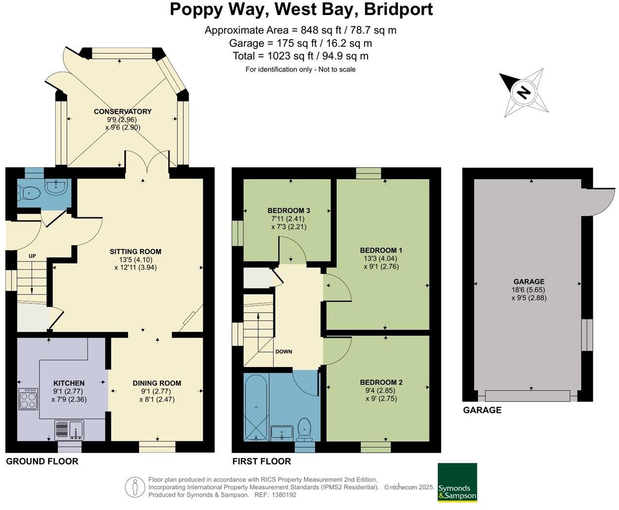 Poppy Way, West Bay, Bridport floorplan