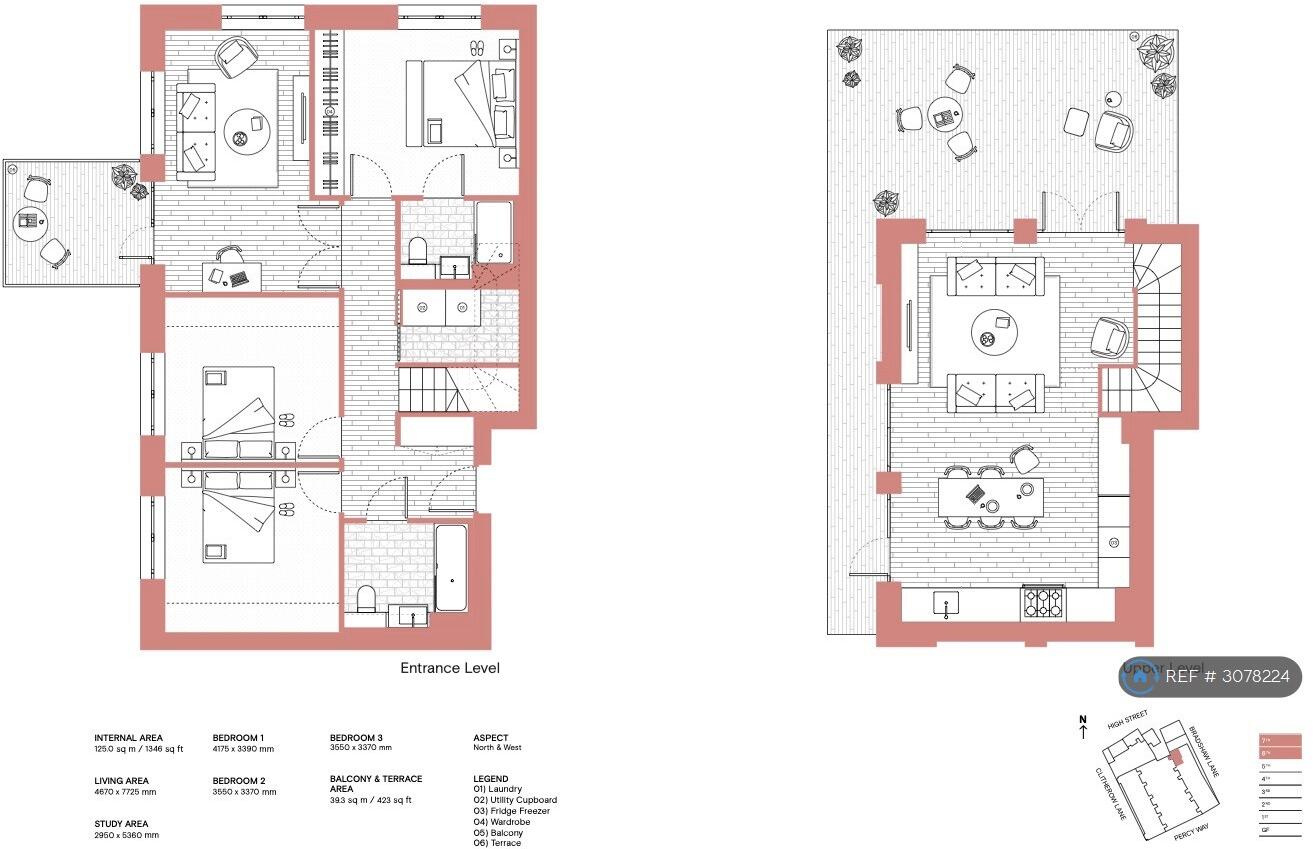 Calville House, Brentford, TW8 floorplan
