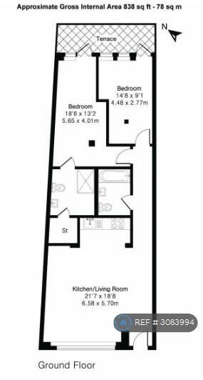 Carmine Wharf, London, E14 floorplan