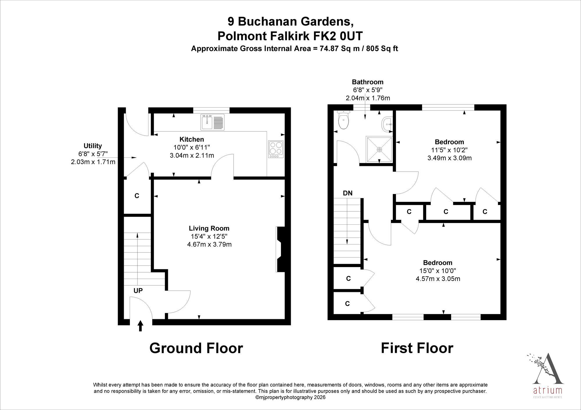 Buchanan Gardens, Polmont, FK2 floorplan