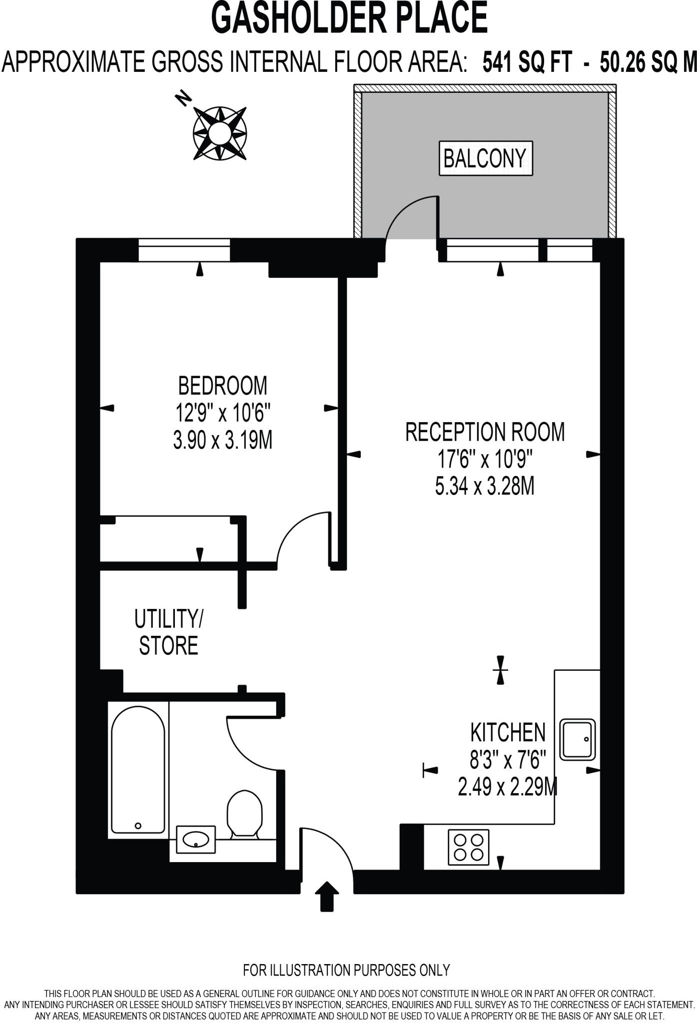 Gasholder, Oval Village, London, SE11 floorplan
