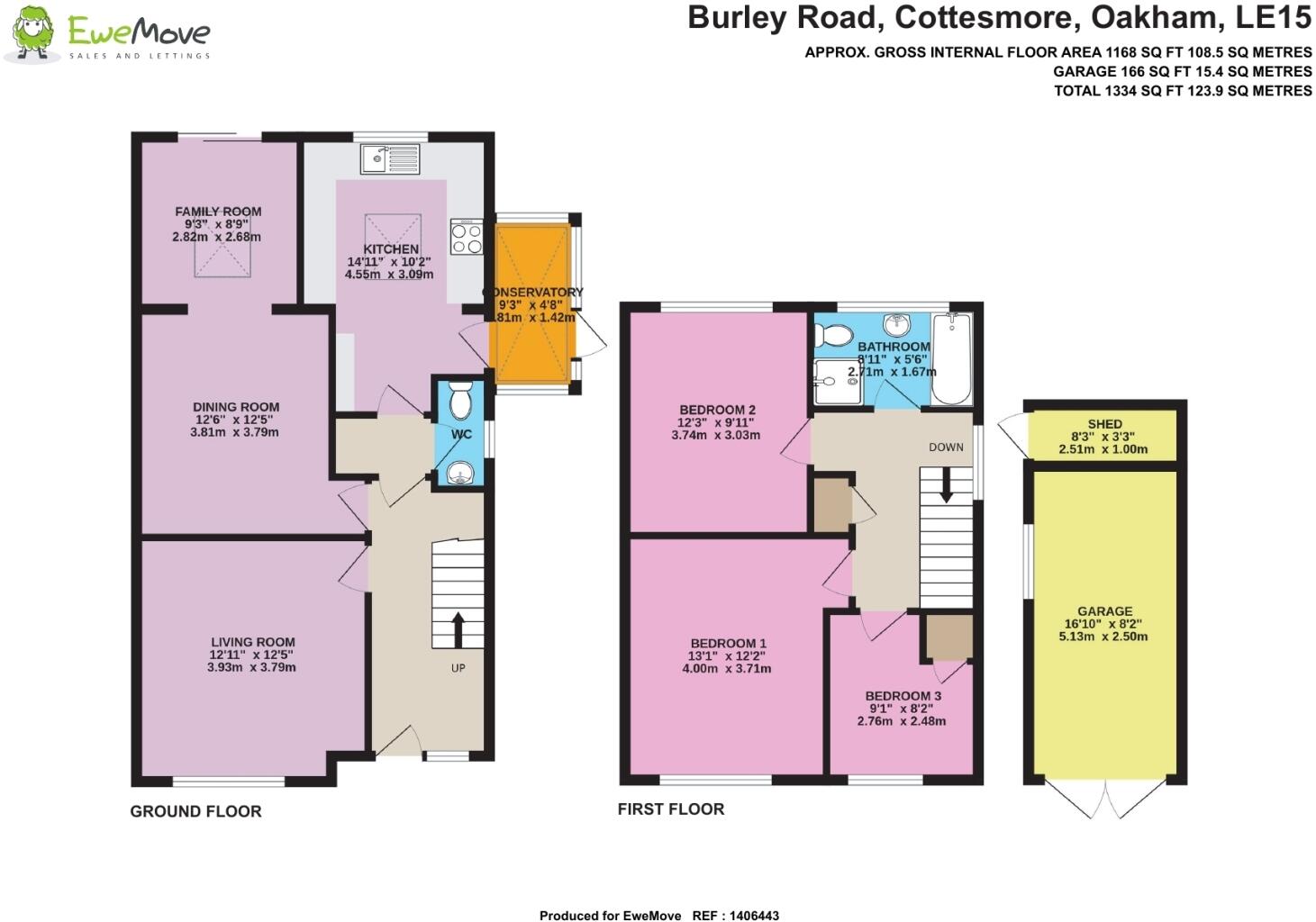 11 Burley Road, Cottesmore, Oakham floorplan