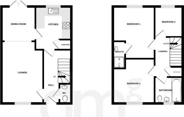 Brock Close, Tiptree floorplan
