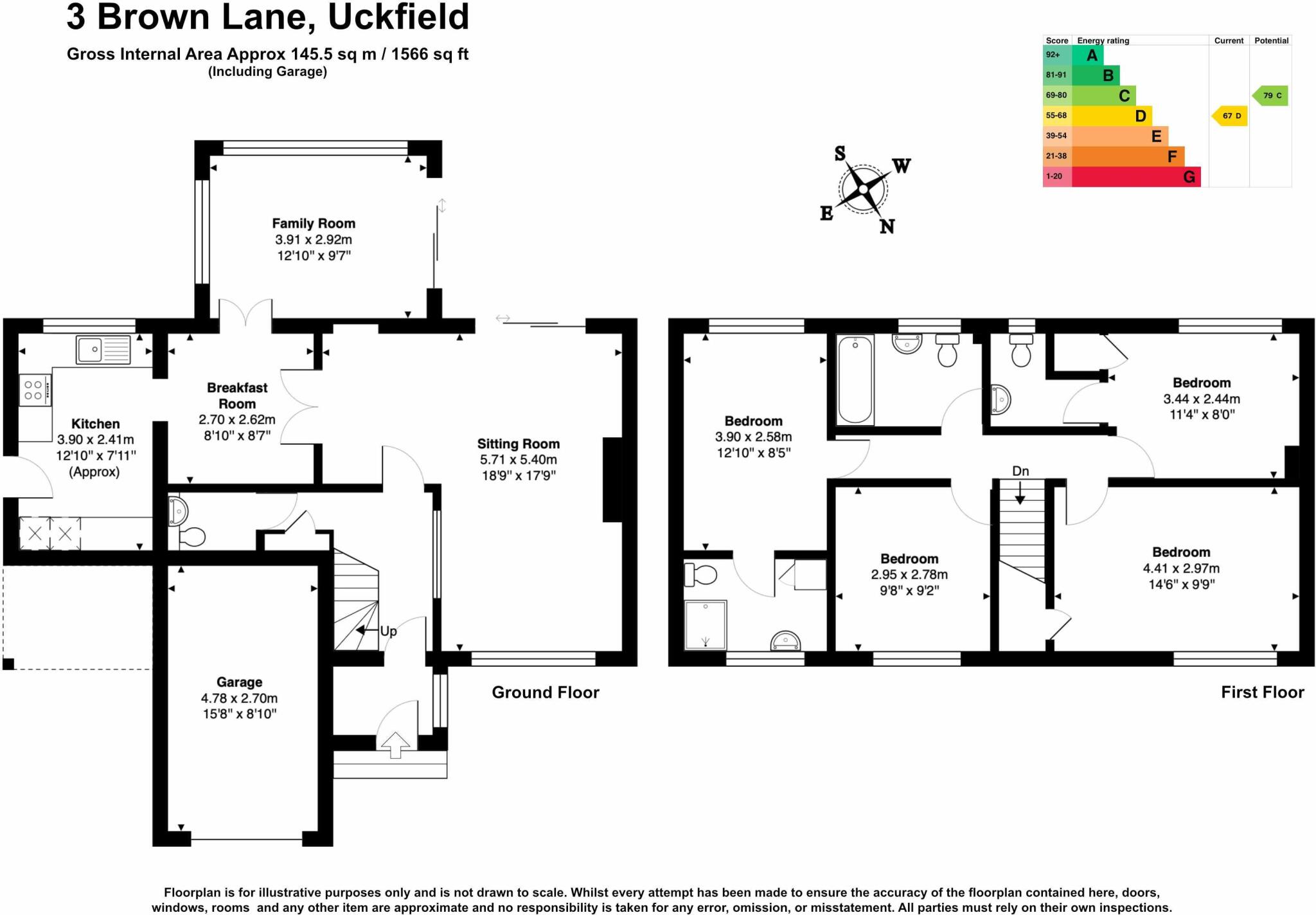 Browns Lane, Uckfield, East Sussex, TN22 floorplan