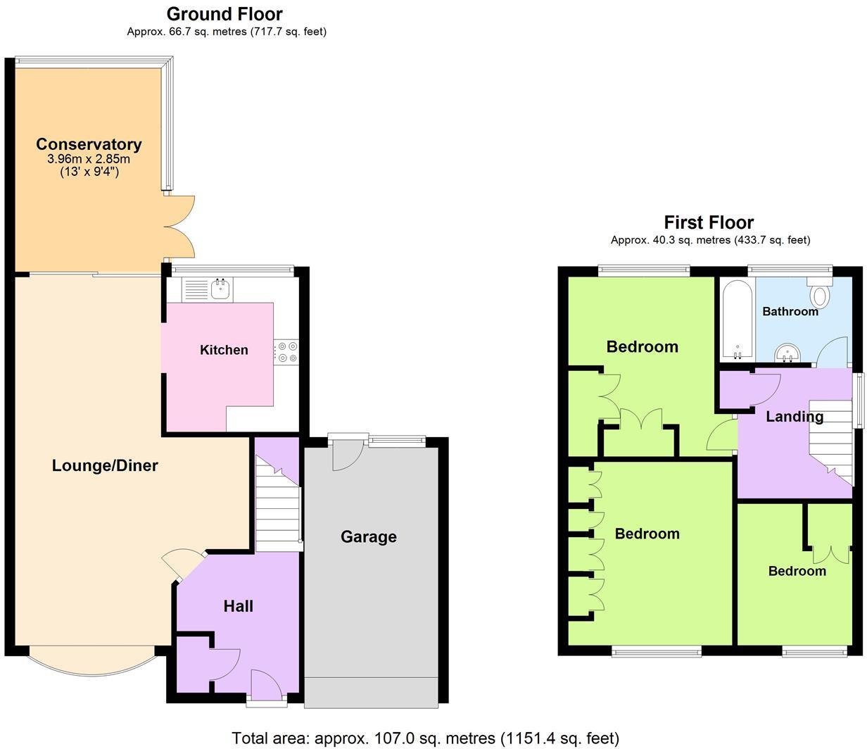 Burne Avenue, Wickford floorplan