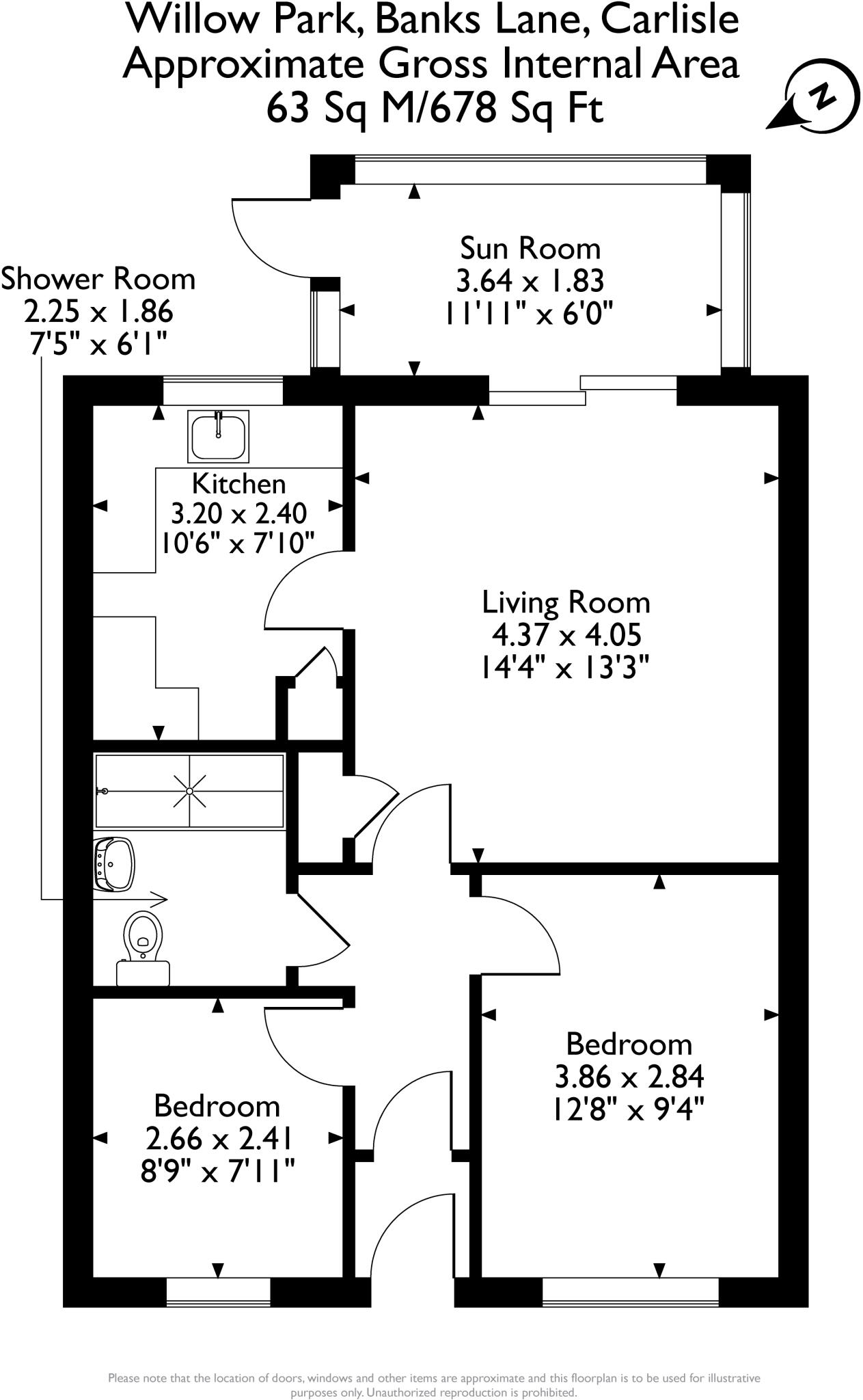 Willow Park, Banks Lane, CA1 floorplan
