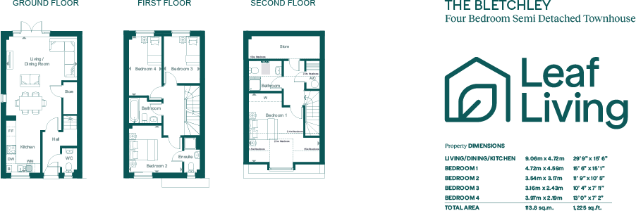 Leaf Living at Fontwell Meadows, West Sussex, BN18 floorplan