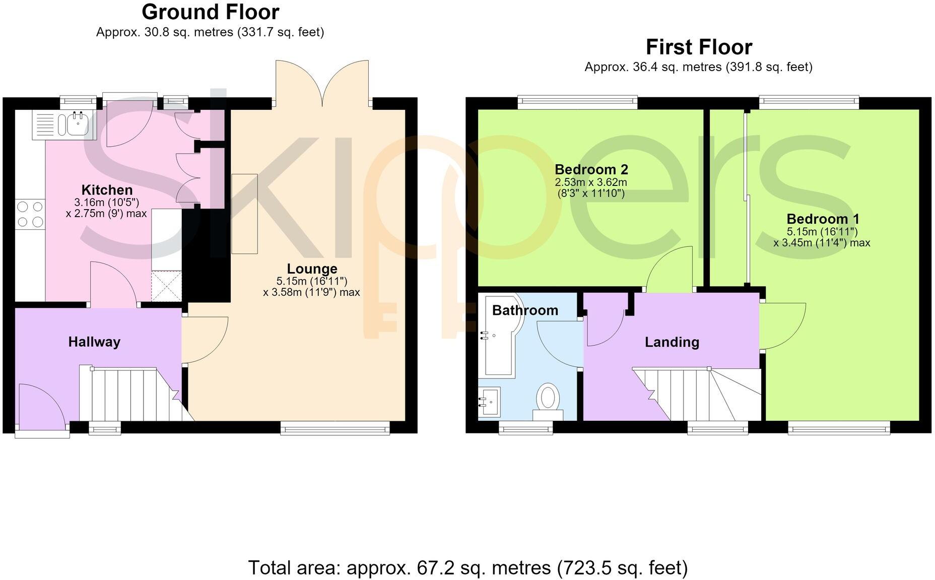 Osborne Road, Willesborough, TN24 floorplan