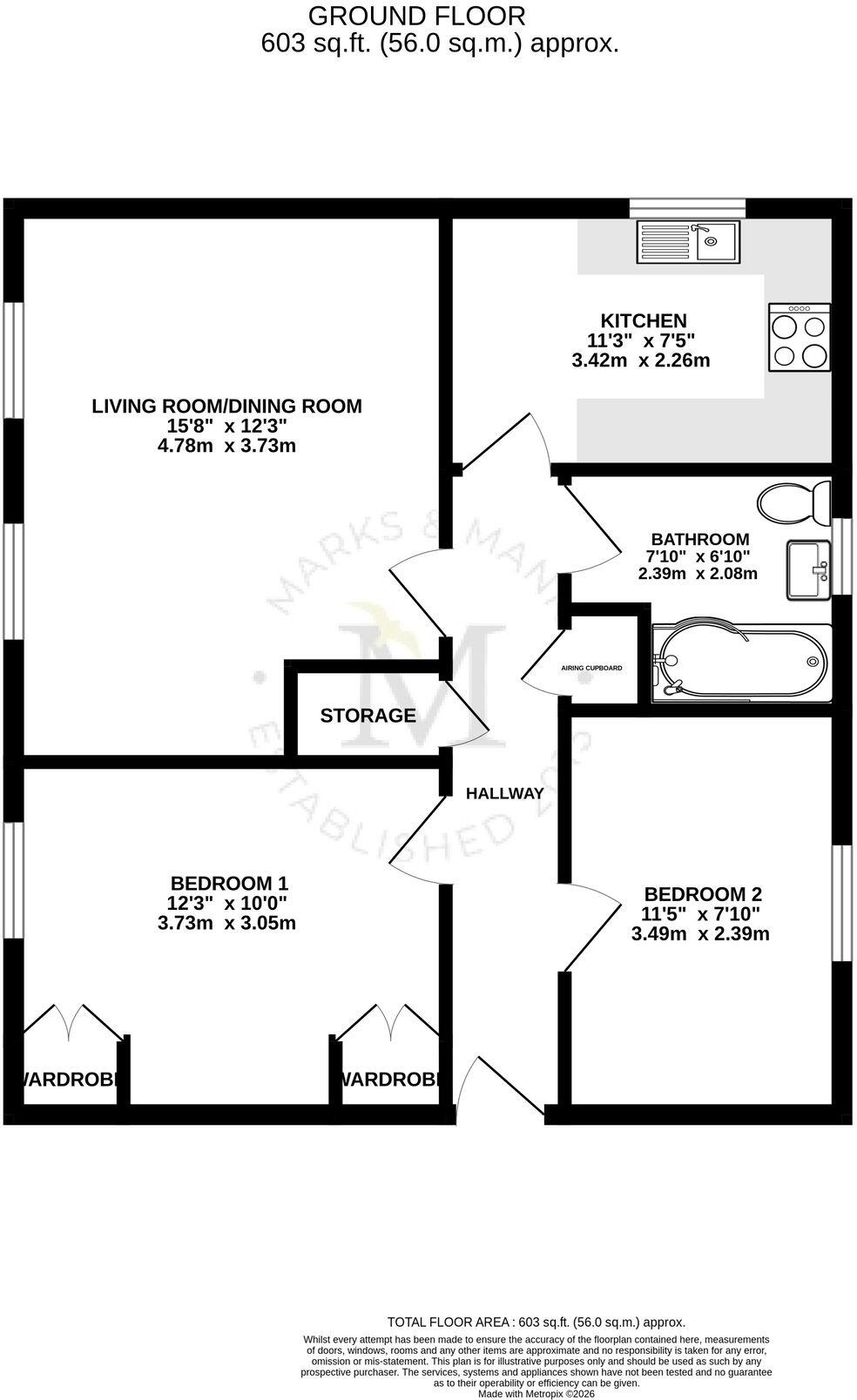 Postmill Close, Ipswich, IP4 floorplan