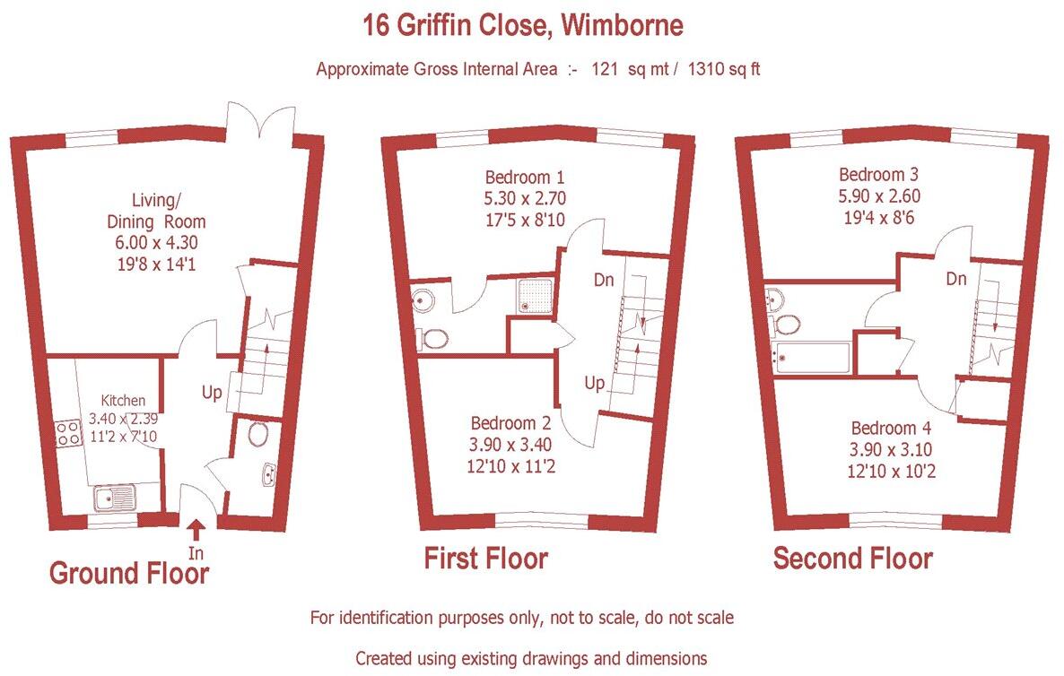 16, Griffin Close, Wimborne, Dorset, BH21 floorplan