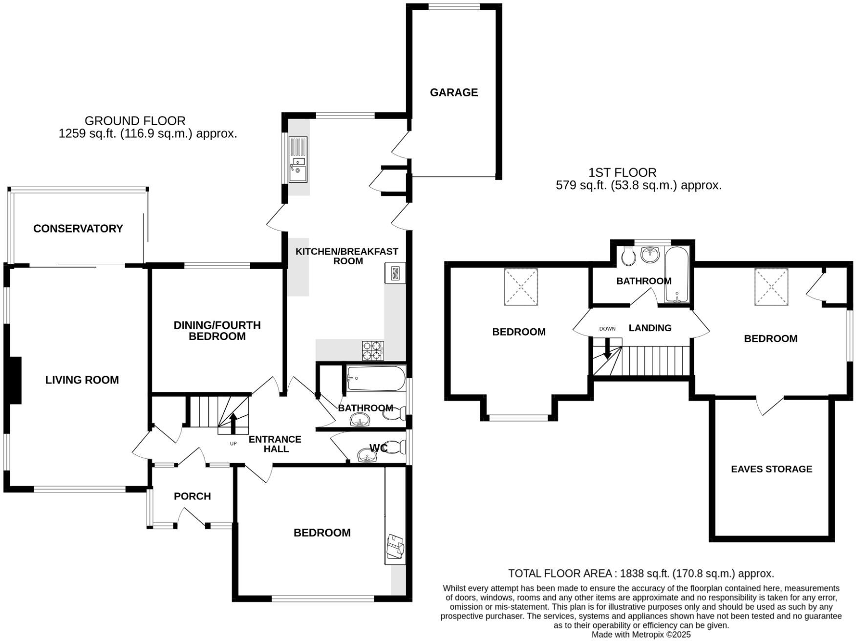 Summerdown Lane, East Dean  floorplan