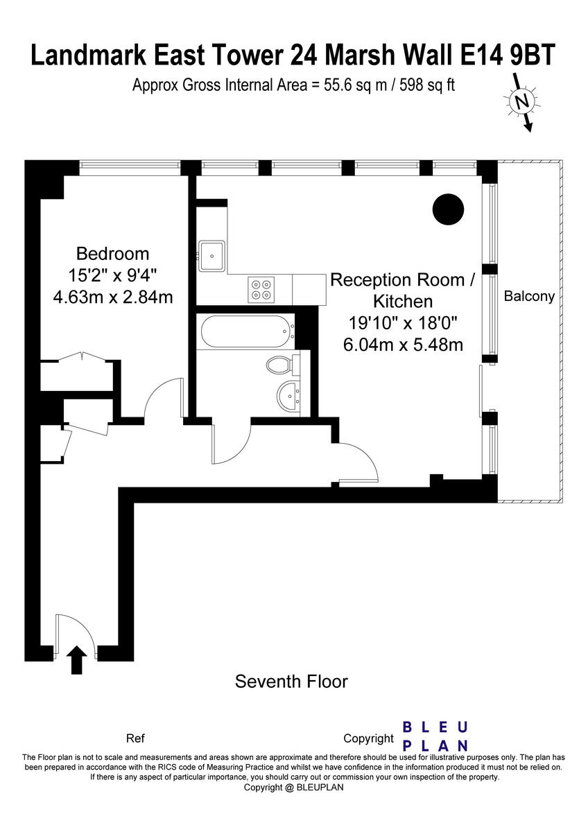 Marsh Wall, Canary Wharf, E14 9BT floorplan