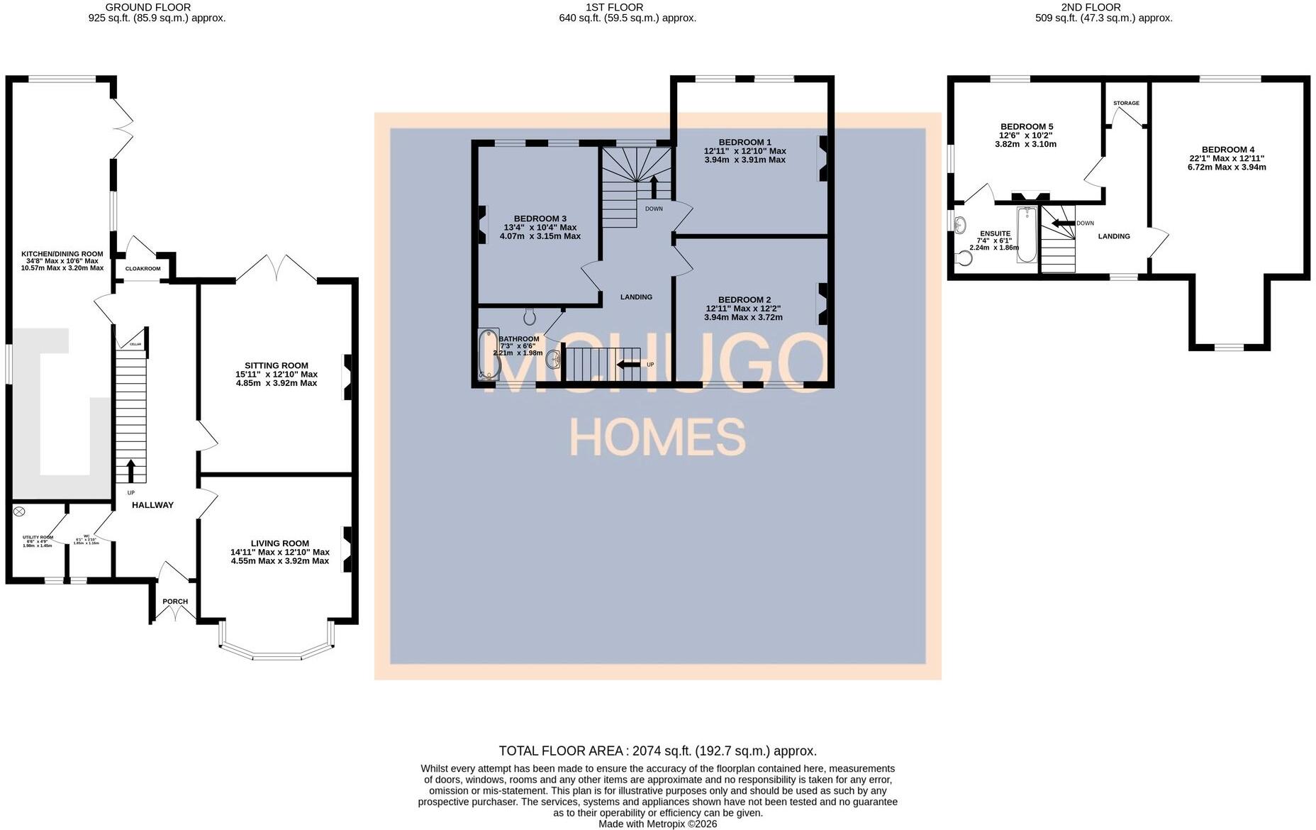 Park Hill Road, Harborne, B17 floorplan